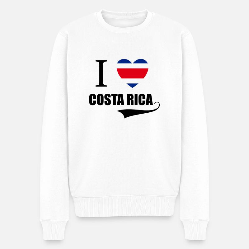 I LOVE COSTA RICA - Pull Premium bio Homme - blanc