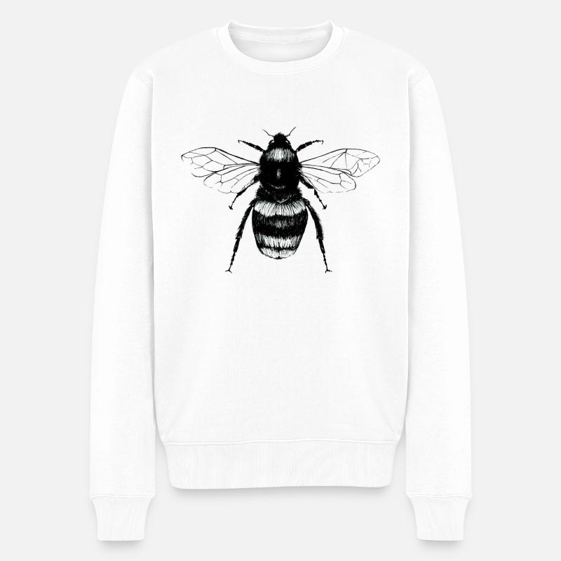 Bourdon minimaliste - Pull Premium bio Homme - blanc