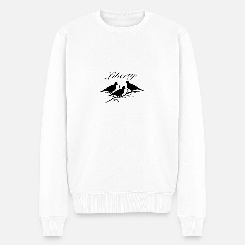 Poussières de liberté - Pull Premium bio Homme - blanc