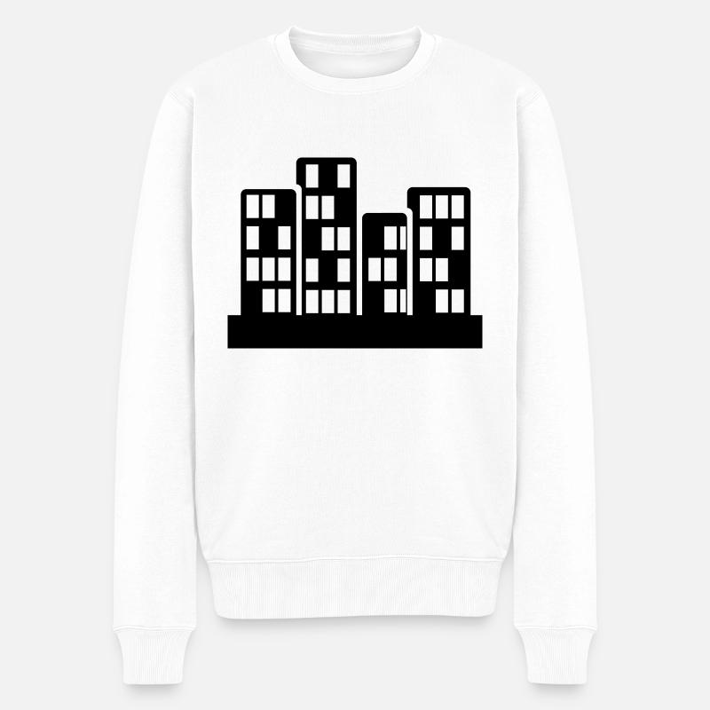 immeuble - Pull Premium bio Homme - blanc