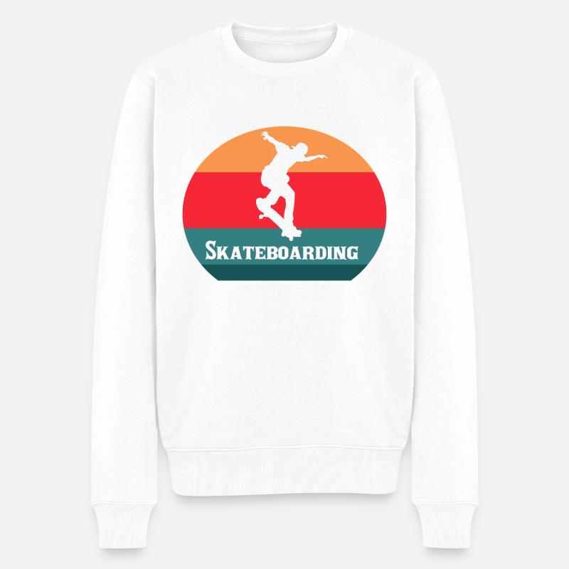 Skateboarding - Pull Premium bio Homme - blanc