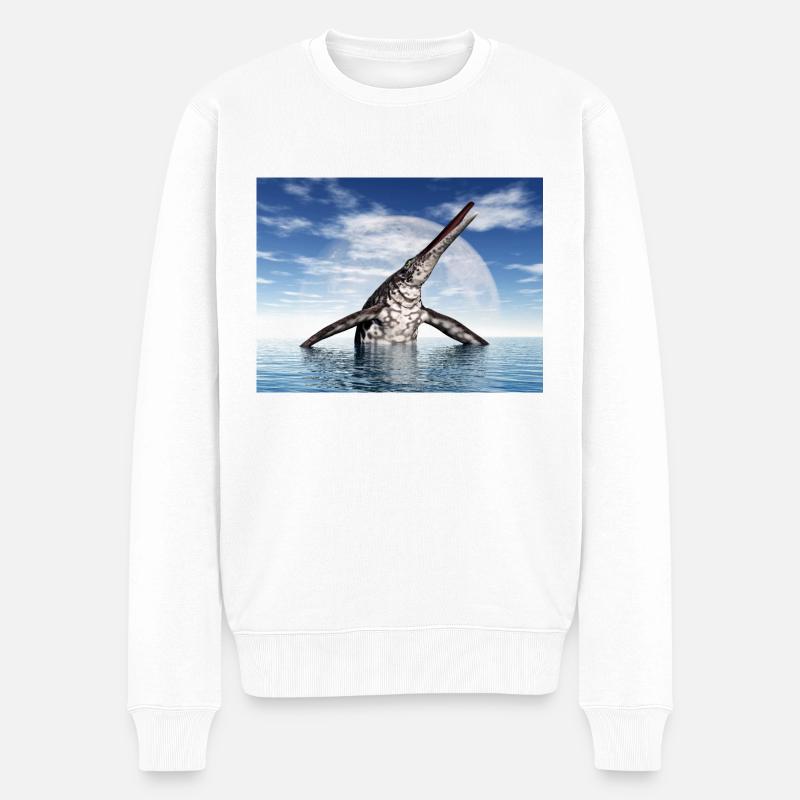 Ichthyosaure Shonisaurus - Pull Premium bio Homme - blanc