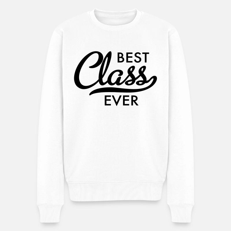 beste Klasse - Männer Premium Bio Pullover - Weiß