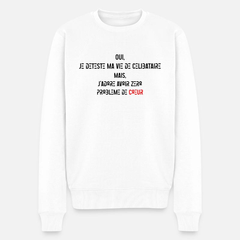 CELIBA - Pull Premium bio Homme - blanc