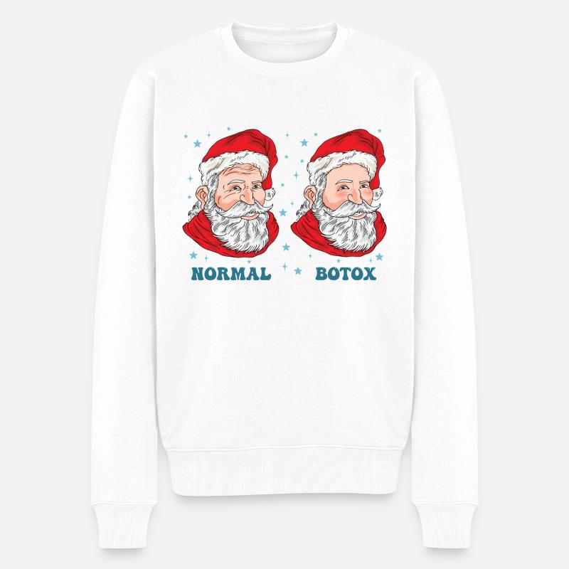 Dermatologue Botox Noël - Pull Premium bio Homme - blanc