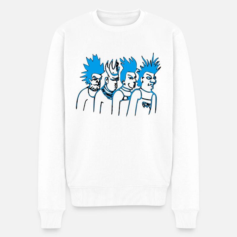 Equipe de punk - Pull Premium bio Homme - blanc