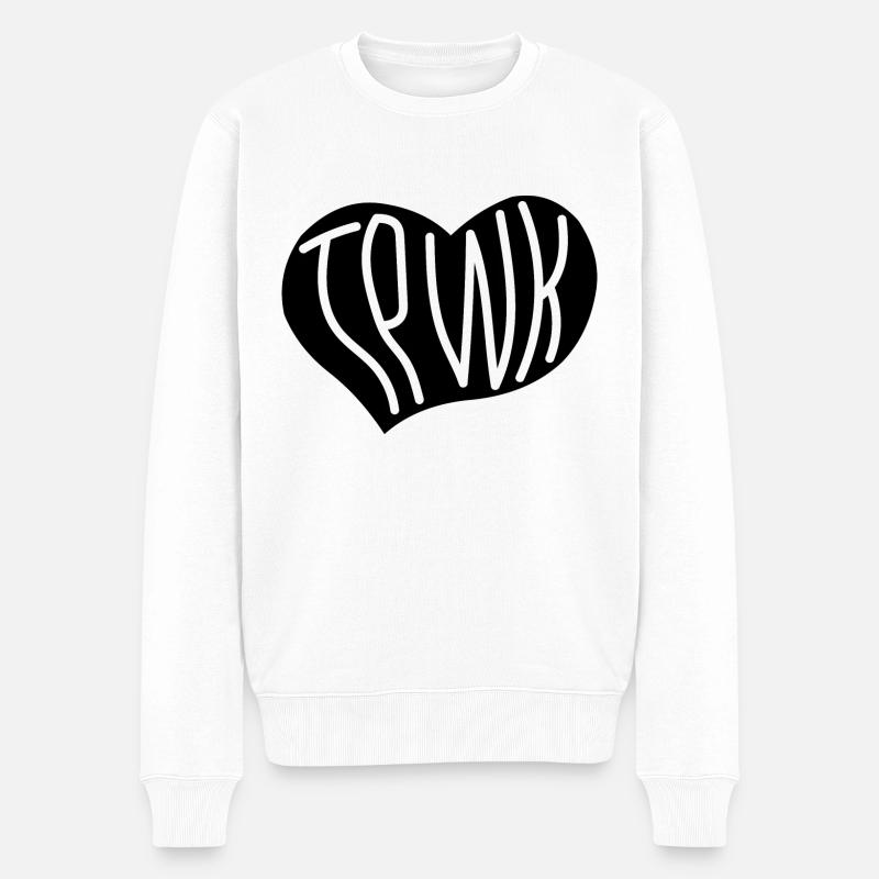 TPWK - Männer Premium Bio Pullover - Weiß