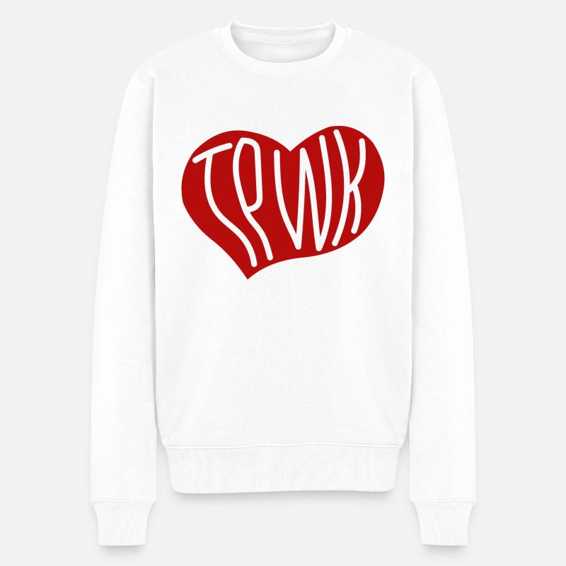 TPWK - Männer Premium Bio Pullover - Weiß