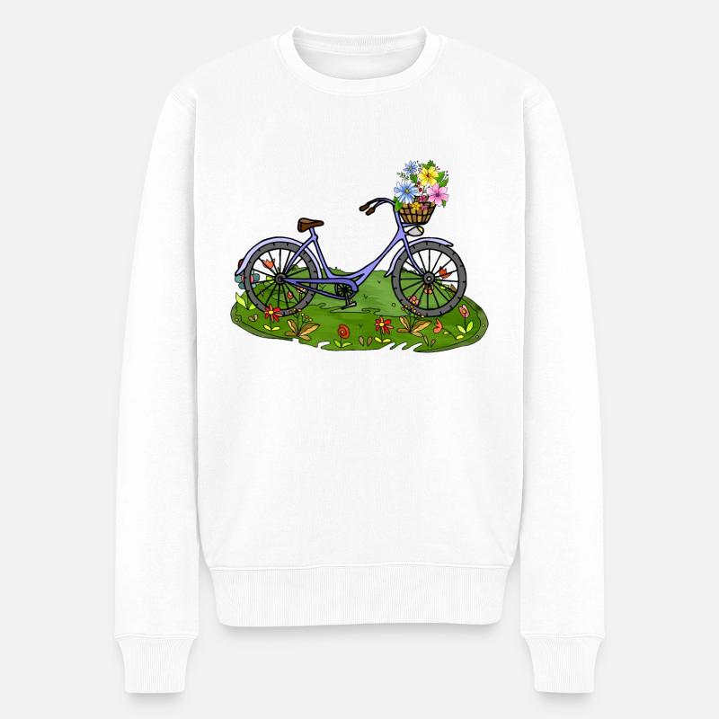 Vélo - Pull Premium bio Homme - blanc
