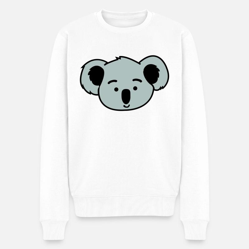 koala - Pull Premium bio Homme - blanc
