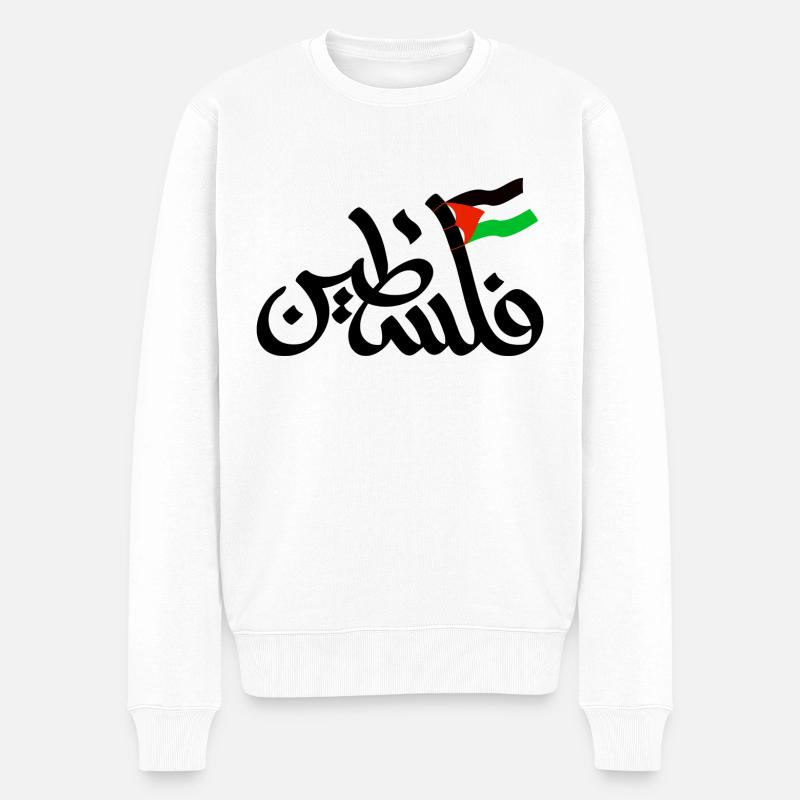 Palestine - Pull Premium bio Homme - blanc