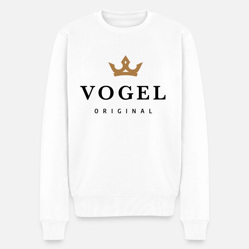 Oiseau - Pull Premium bio Homme - blanc