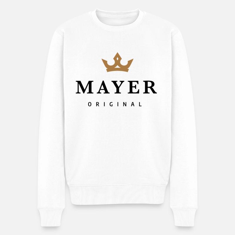 Mayer - Pull Premium bio Homme - blanc