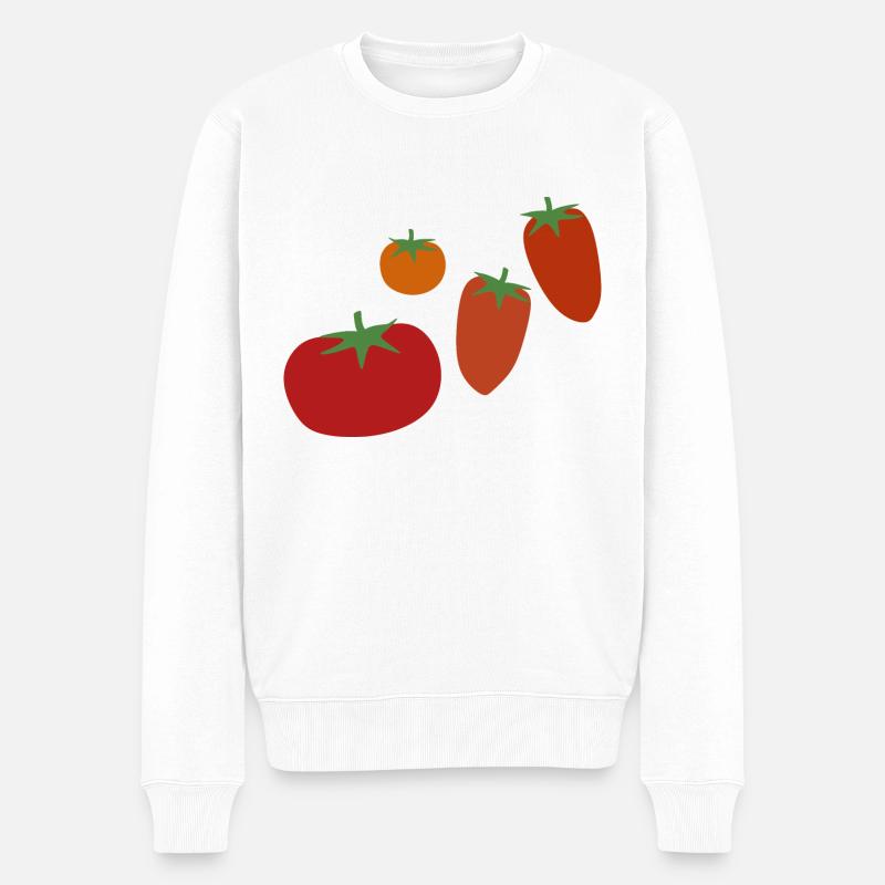 Tomates - Pull Premium bio Homme - blanc