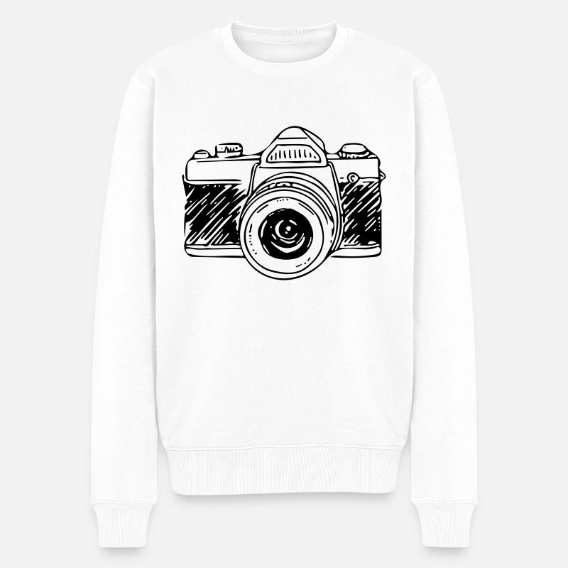 Caméra - Pull Premium bio Homme - blanc