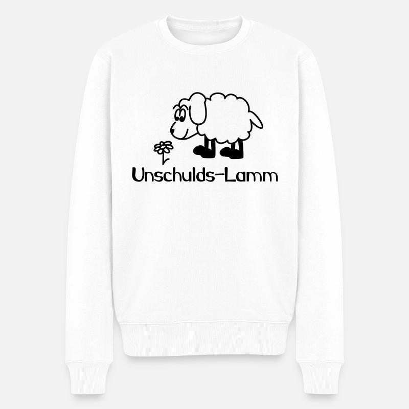 Innocence Agneau - Pull Premium bio Homme - blanc