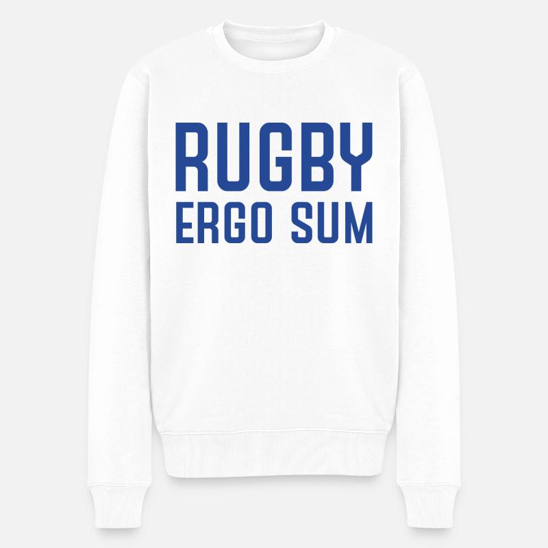 Marplo RugbyergosUM BLU - Pull Premium bio Homme - blanc