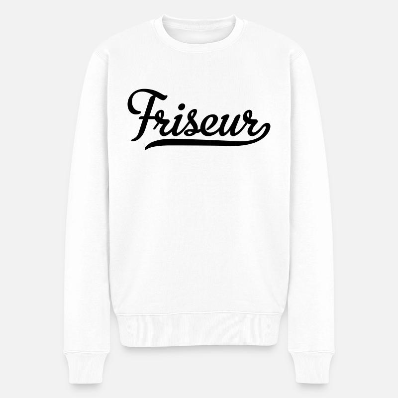 Coiffeur - Pull Premium bio Homme - blanc