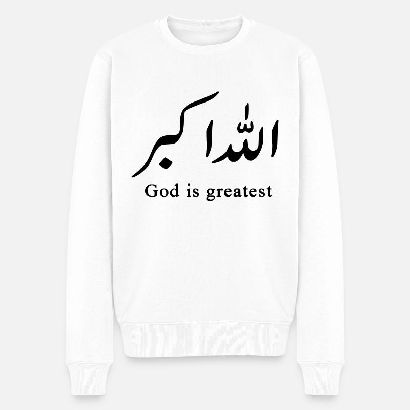 Allahu akbar - Pull Premium bio Homme - blanc