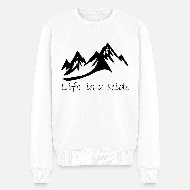 Snowboard Snowboarder - Pull Premium bio Homme - blanc