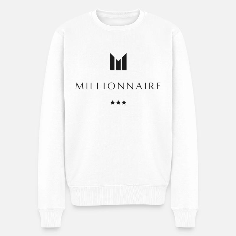 Milionnaire - Pull Premium bio Homme - blanc