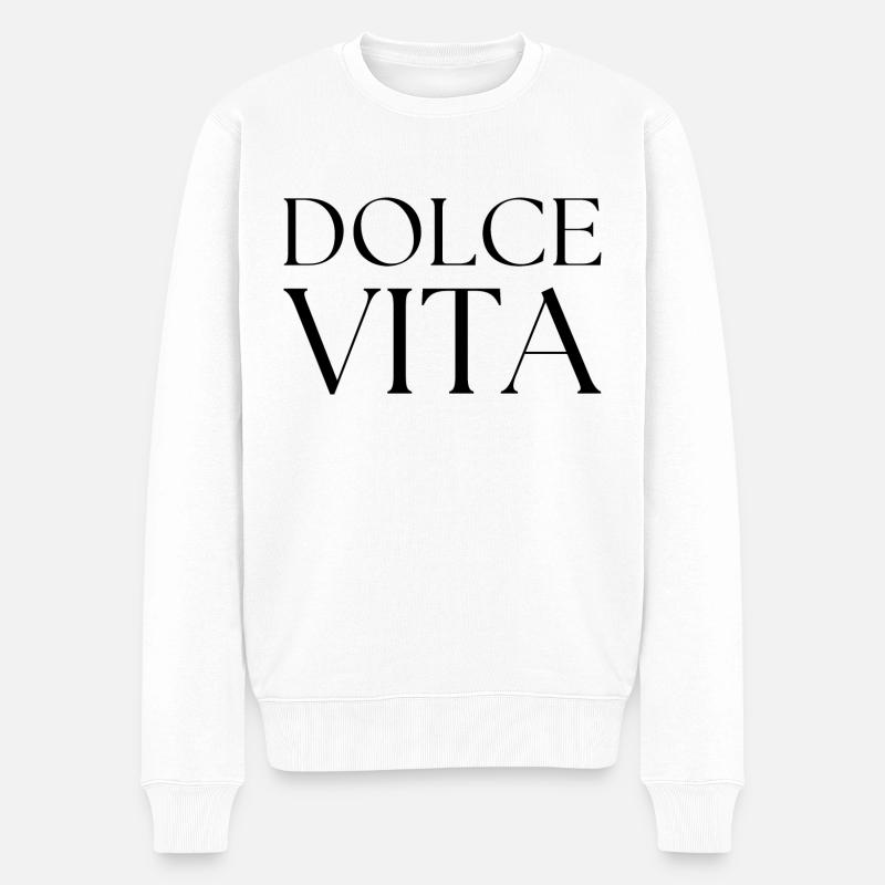 La dolce vita - Pull Premium bio Homme - blanc