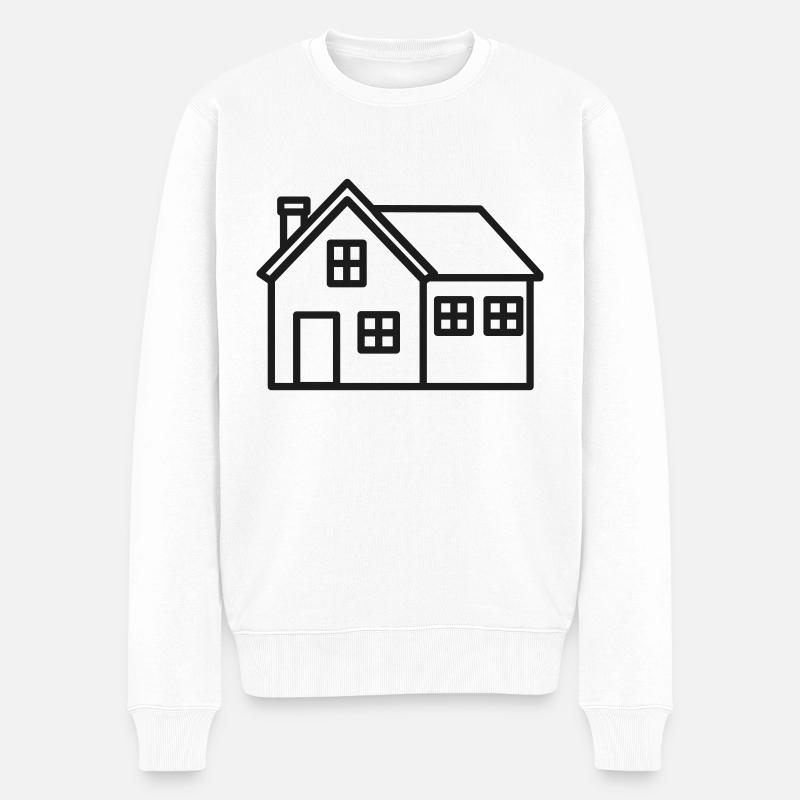 Icône de la maison - Pull Premium bio Homme - blanc