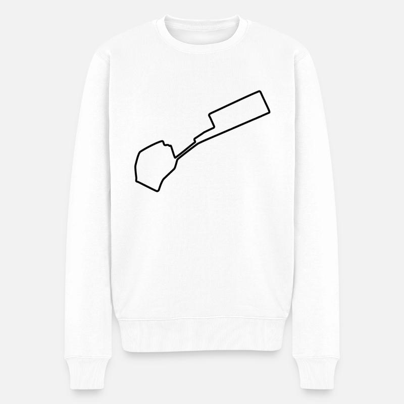 Piste de course d’Azerbaïdjan - Pull Premium bio Homme - blanc