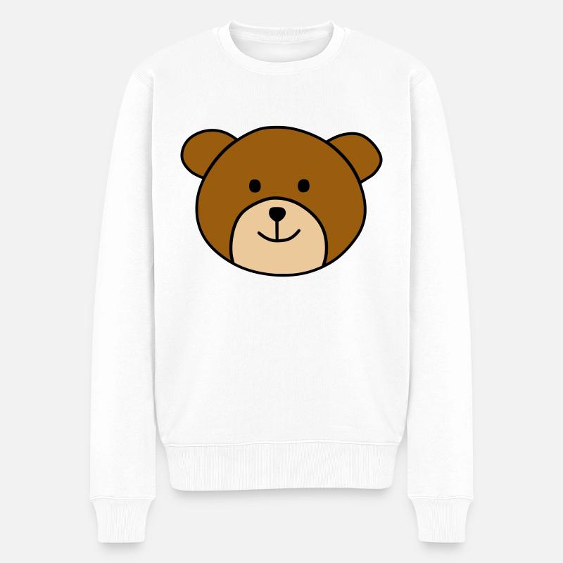 Ours mignon - Pull Premium bio Homme - blanc