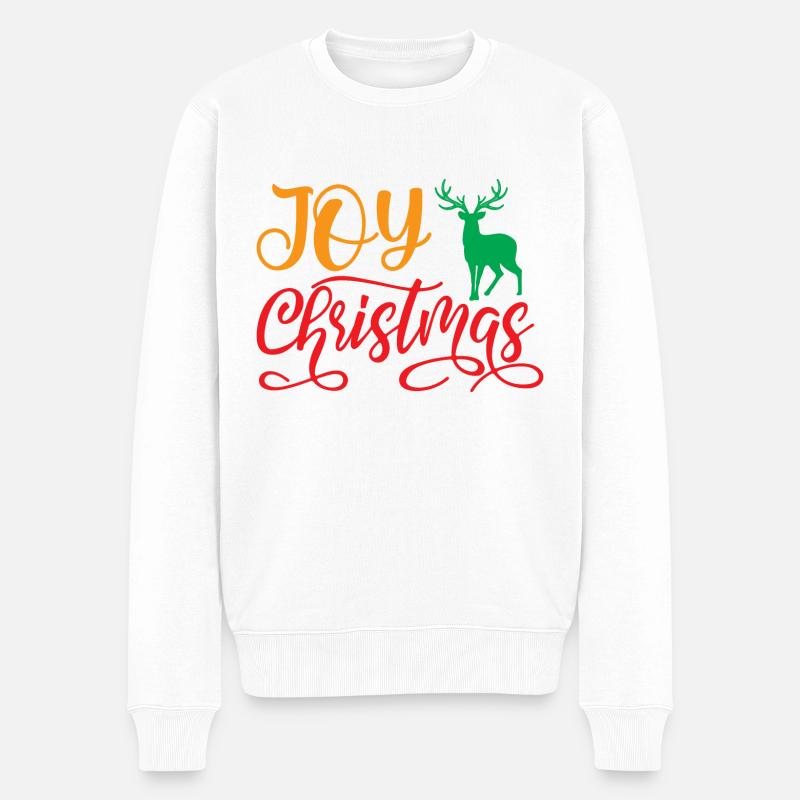 Joy Christmas - humour noël - Pull Premium bio Homme - blanc