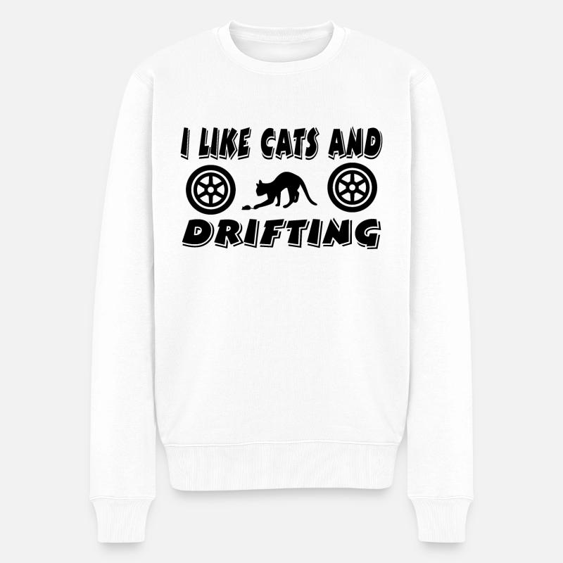 Auto - Männer Premium Bio Pullover - Weiß