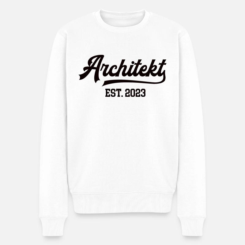Architekt 2023 Architektur Studium Student MA - Männer Premium Bio Pullover - Weiß