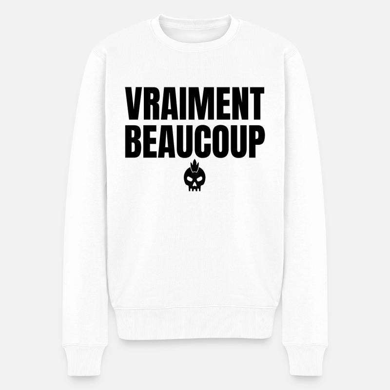 vraiment beaucoup - Pull Premium bio Homme - blanc