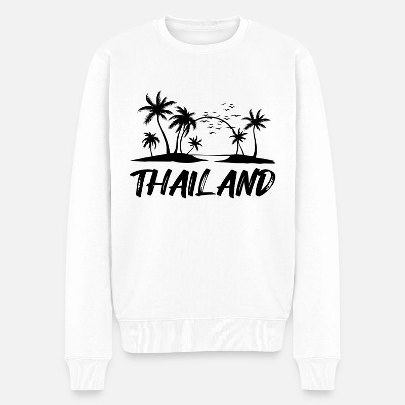 Thaïlande - Pull Premium bio Homme - blanc