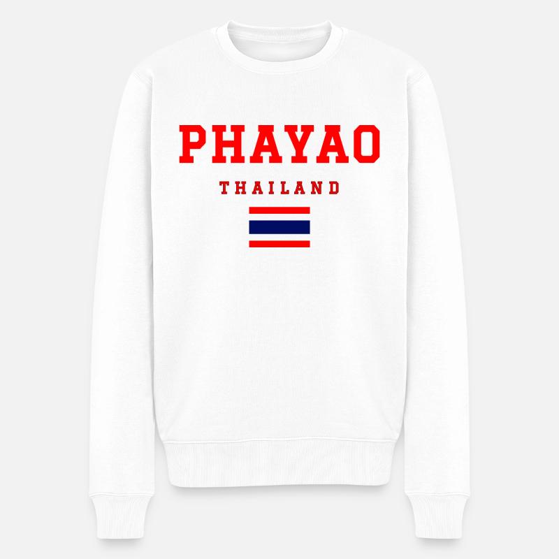 Phayao Thaïlande - Pull Premium bio Homme - blanc