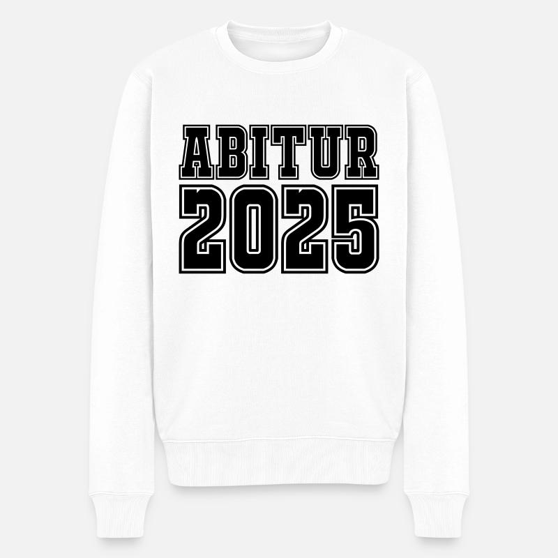 Abitur 2025 - Männer Premium Bio Pullover - Weiß