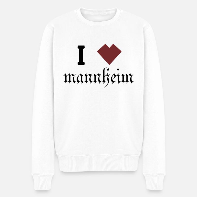 Mannheim Monnem Mannheimat - Pull Premium bio Homme - blanc