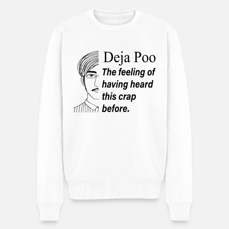 Deja Poo - Pull Premium bio Homme - blanc
