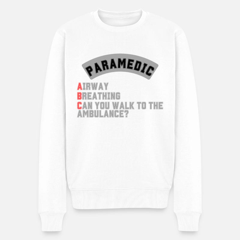 ABC Paramedic - Männer Premium Bio Pullover - Weiß