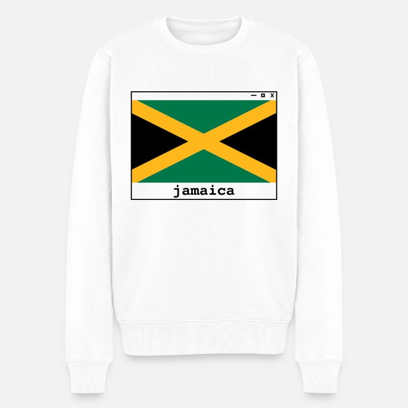 Visitez la Jamaïque - Pull Premium bio Homme - blanc