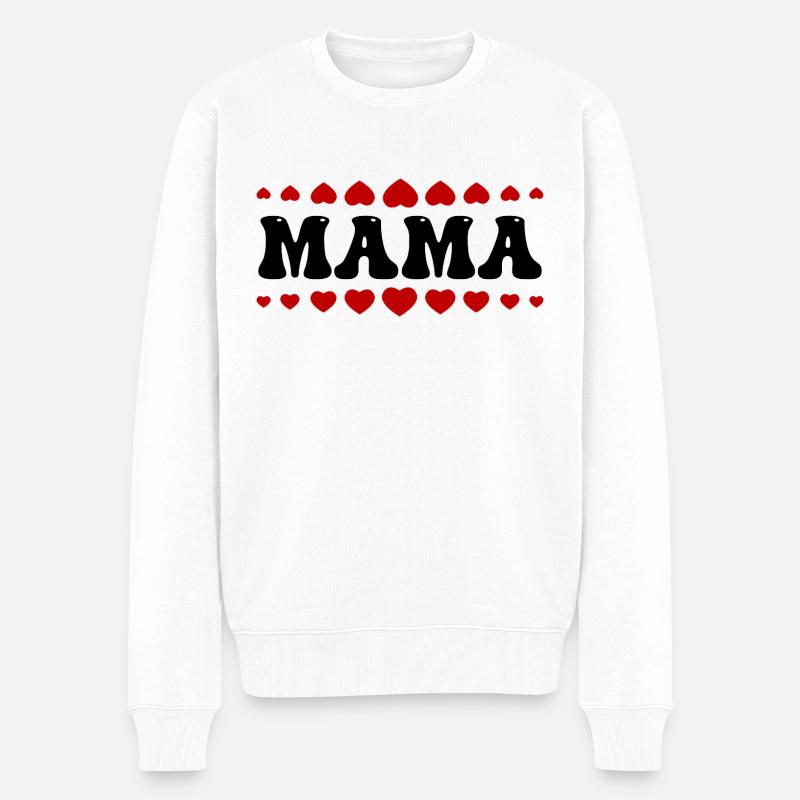 Maman - Pull Premium bio Homme - blanc