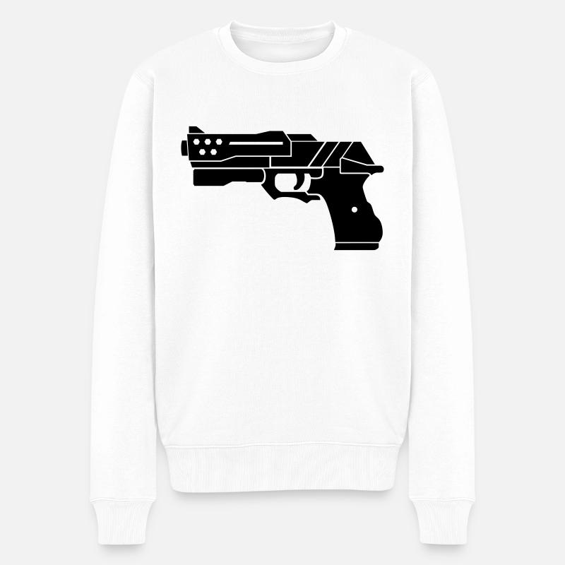 Pistolet - Pull Premium bio Homme - blanc