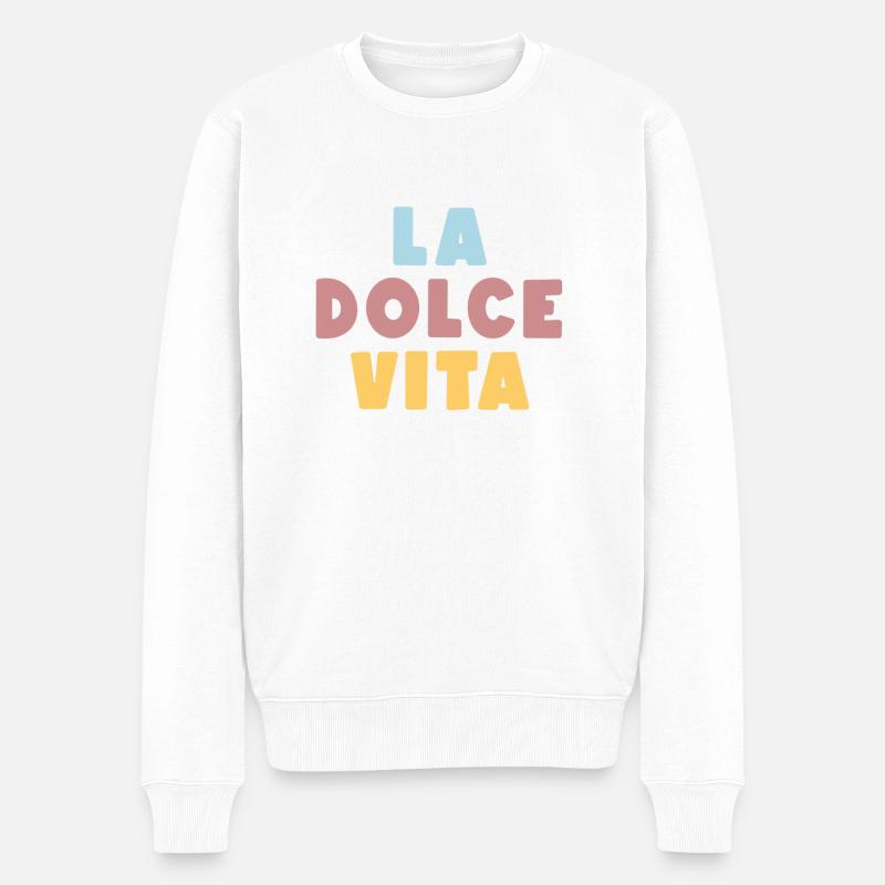 La Dolce Vita - Pull Premium bio Homme - blanc