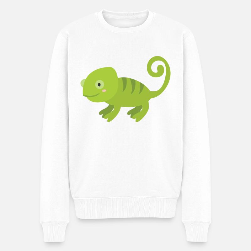 caméléon - Pull Premium bio Homme - blanc