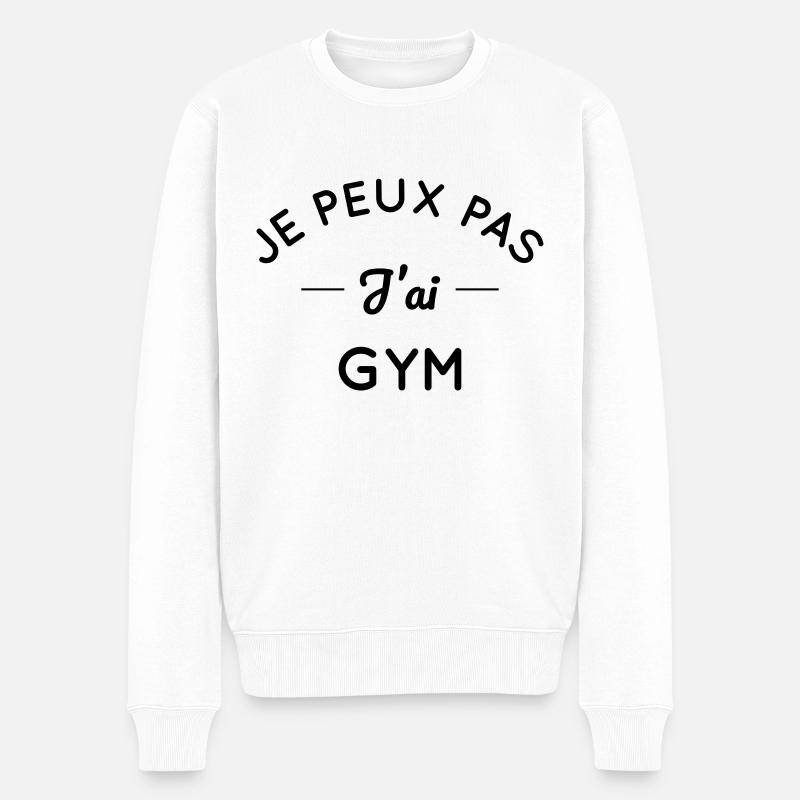 Je peux pas j'ai gym - Pull Premium bio Homme - blanc