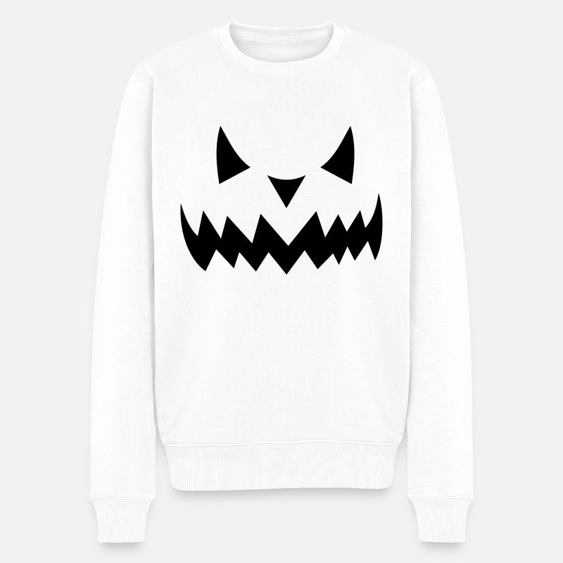 Visage fantôme 3 - Pull Premium bio Homme - blanc