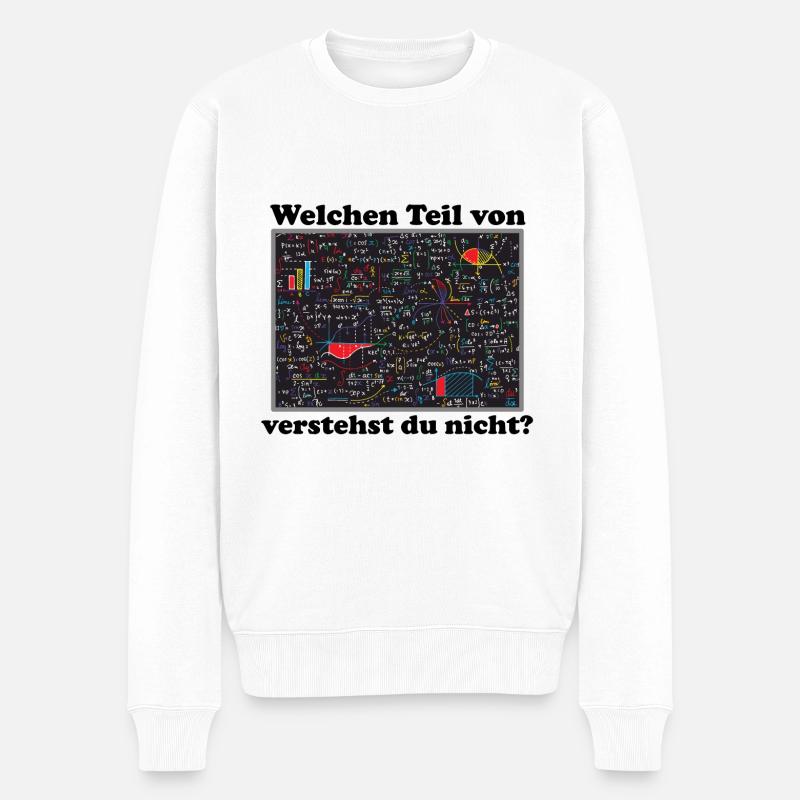 Mathewitz - Männer Premium Bio Pullover - Weiß