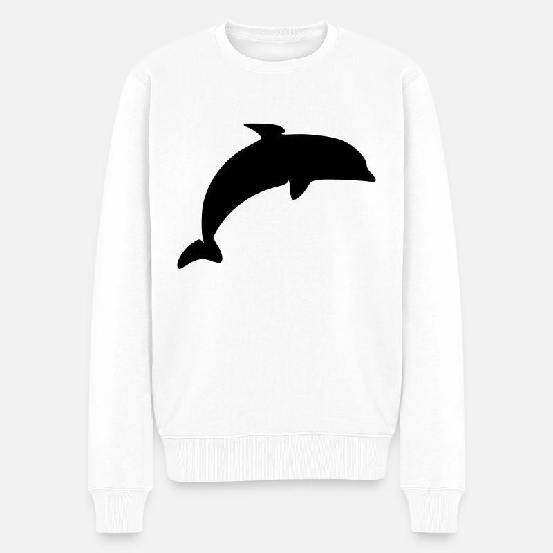 Dauphin - Pull Premium bio Homme - blanc