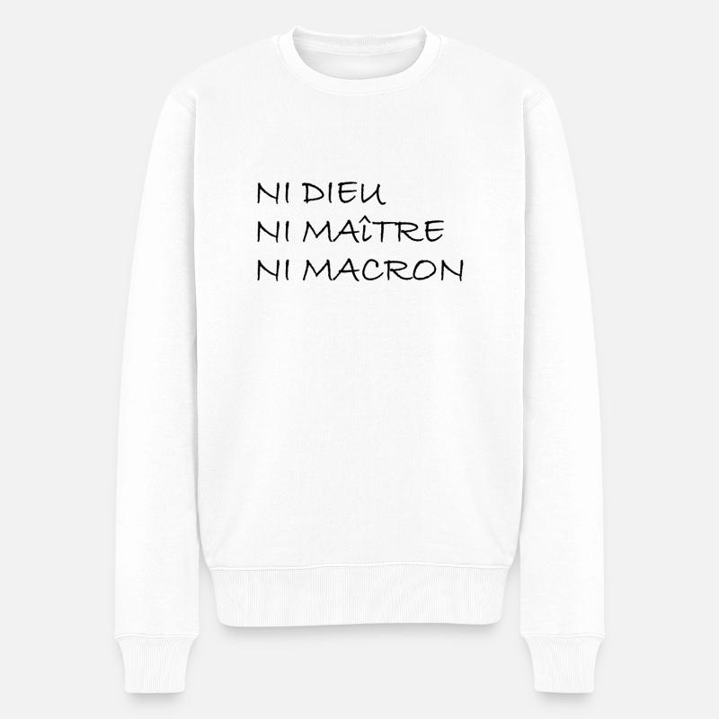 NiMacron - Pull Premium bio Homme - blanc