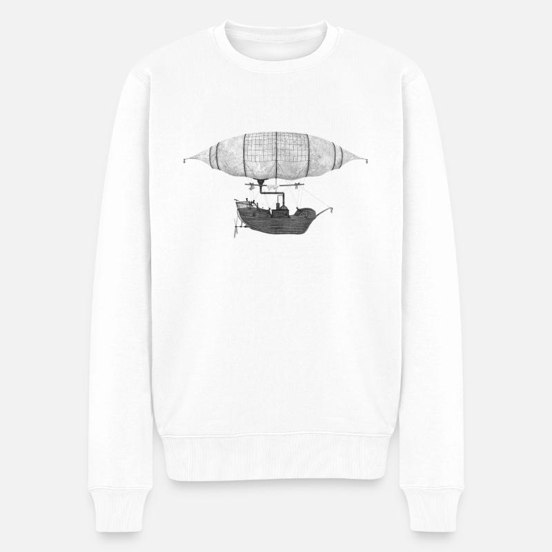 Fantasme dirigeable - Pull Premium bio Homme - blanc